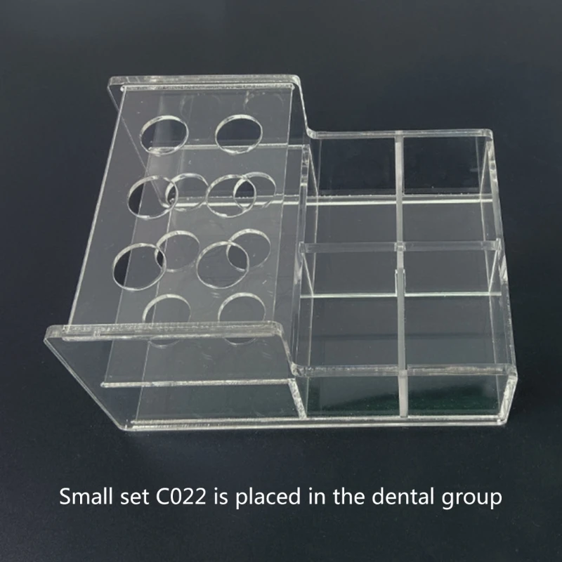 Dental Resin Acrylic Storage Rack Box Applicator Dispenser Organizer Rack Holder for Composite Syringes Dentist Tools