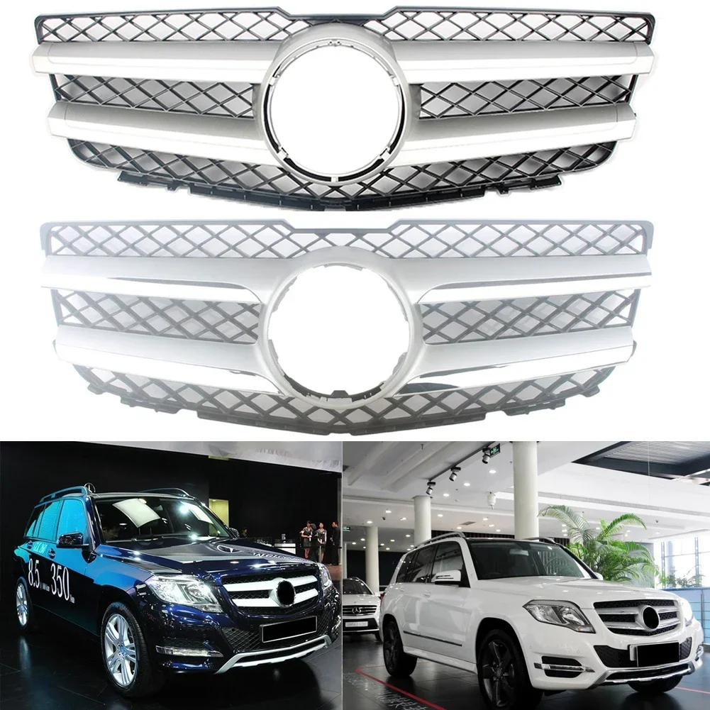 Front Racing Billet Bumper Grille Upper Facelift Grill For Mercedes-Benz X204 GLK Class 2008 2009 2010 2011 2012 2013 2014 2015