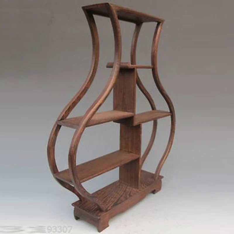 Pretty wood Stand /SHELF For Netsuke / Snuff Bottles Or Curios
