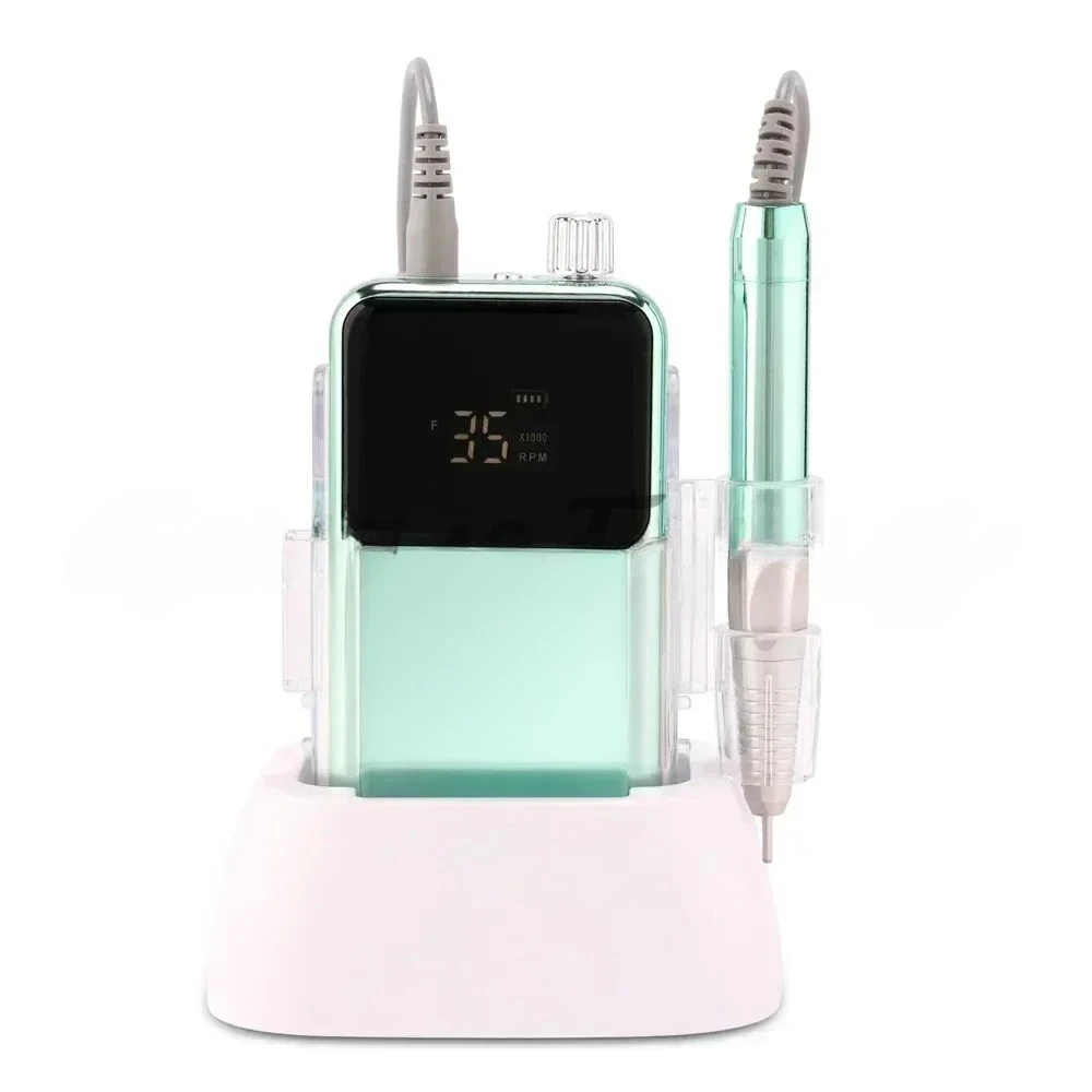 New 85W Electric Nail File 35000 RPM Cordless Professional Brushless Nail Drill Machine