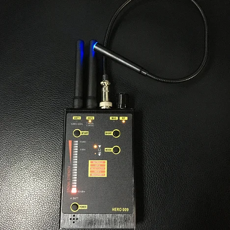 Professional spy Detector Camera Gps tracker Detection Signal Bug RF/Wifi/Bluetooth/UVF Signal Detector For Meeting room, Travel view 2