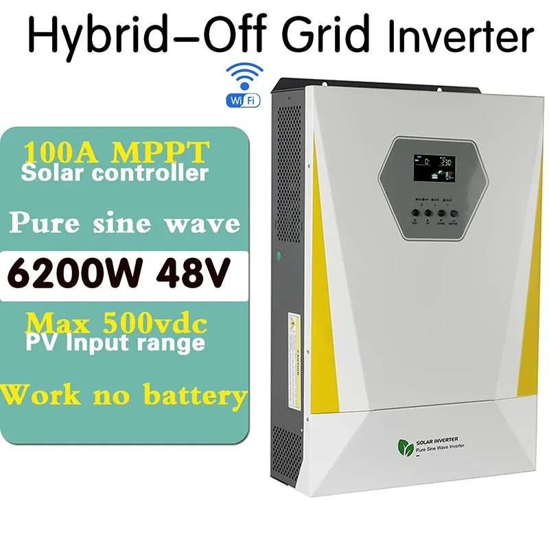 New Arrival Techfine 6200W Off Grid Solar Inverter One Phase 48Vdc Инвертер With Parallel Function