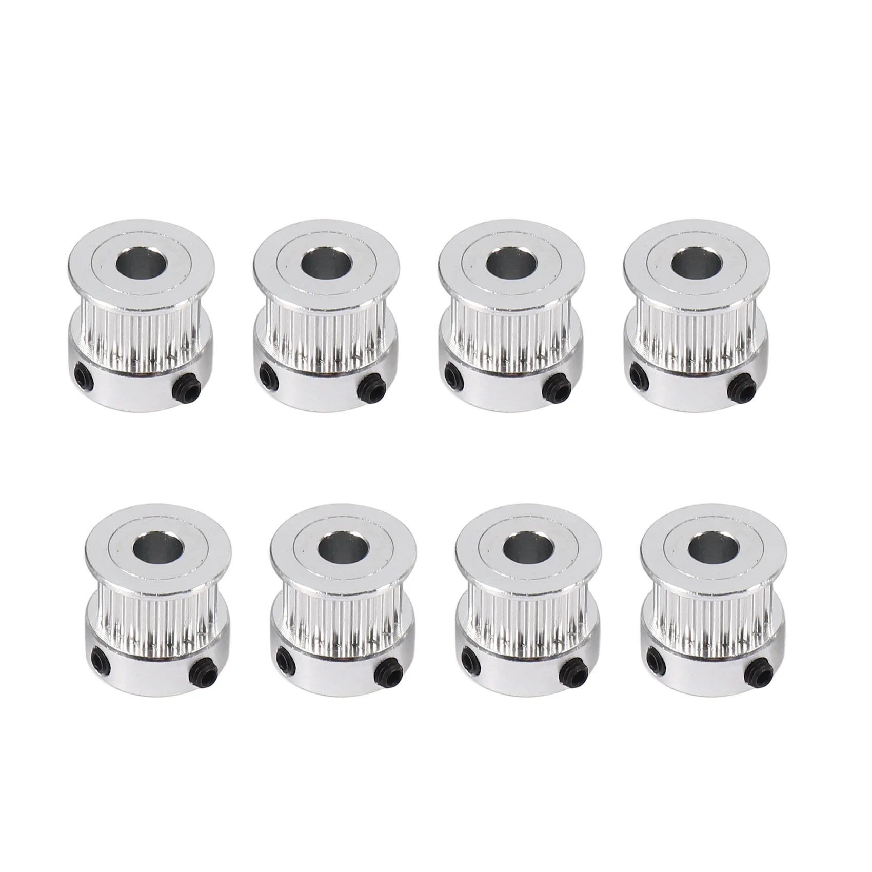 8 шт., 5 мм, 20 зубьев, алюминиевые зубчатые шкивы + 5 резиновых шкивов GT2 2 мм, Шаг 6 мм, широкий зубчатый ремень для 3D-принтера