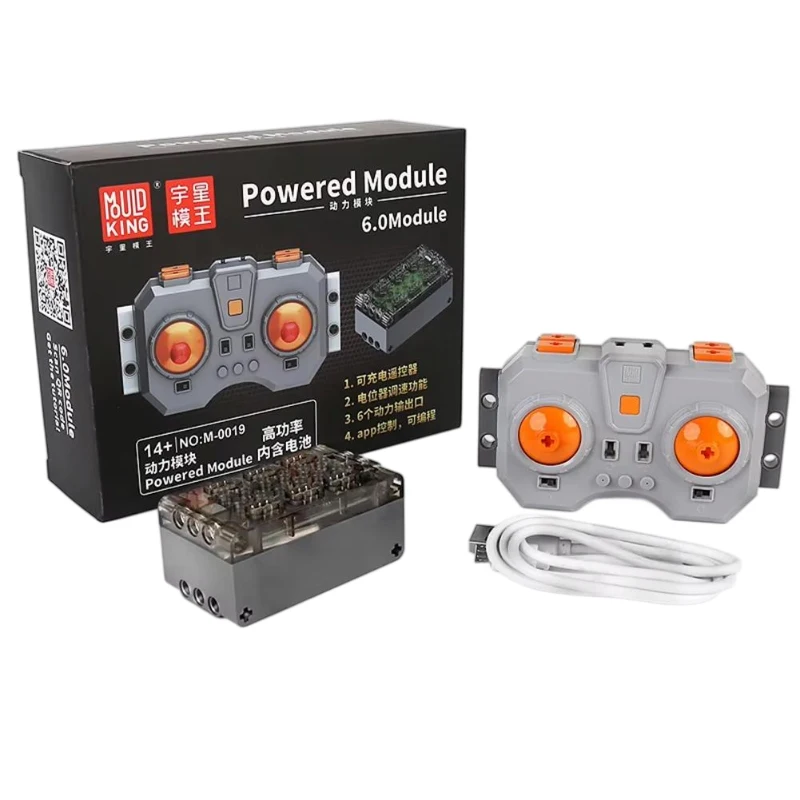 MOC Toy-Control remoto de 6 canales, módulo alimentado 6,0, carga rápida de alta potencia, compatible con Control por aplicación para modificación de modelo de coche