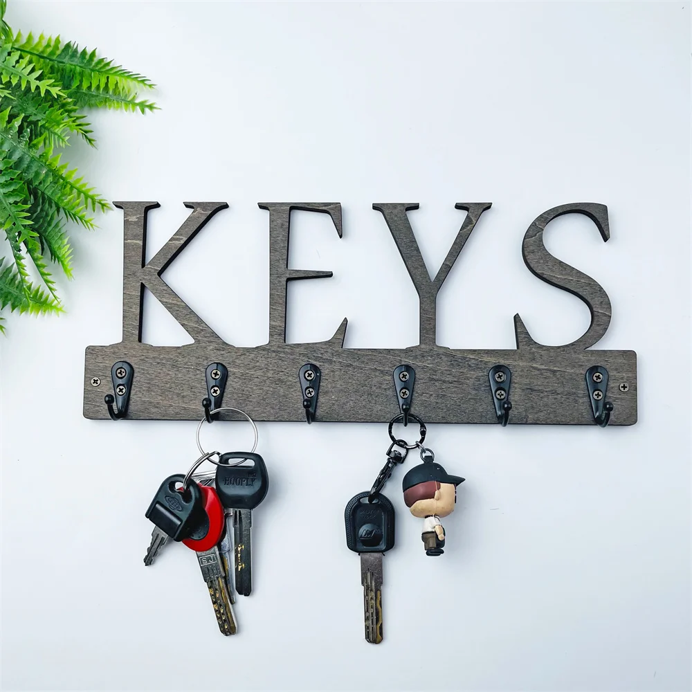 Drewniany klucz do domu haczyk do zawieszania oszczędność miejsca na ścianie wiszący kształt korytarz domowy drzwi do sypialni przechowywanie z tyłu wystrój pokoju haczyki