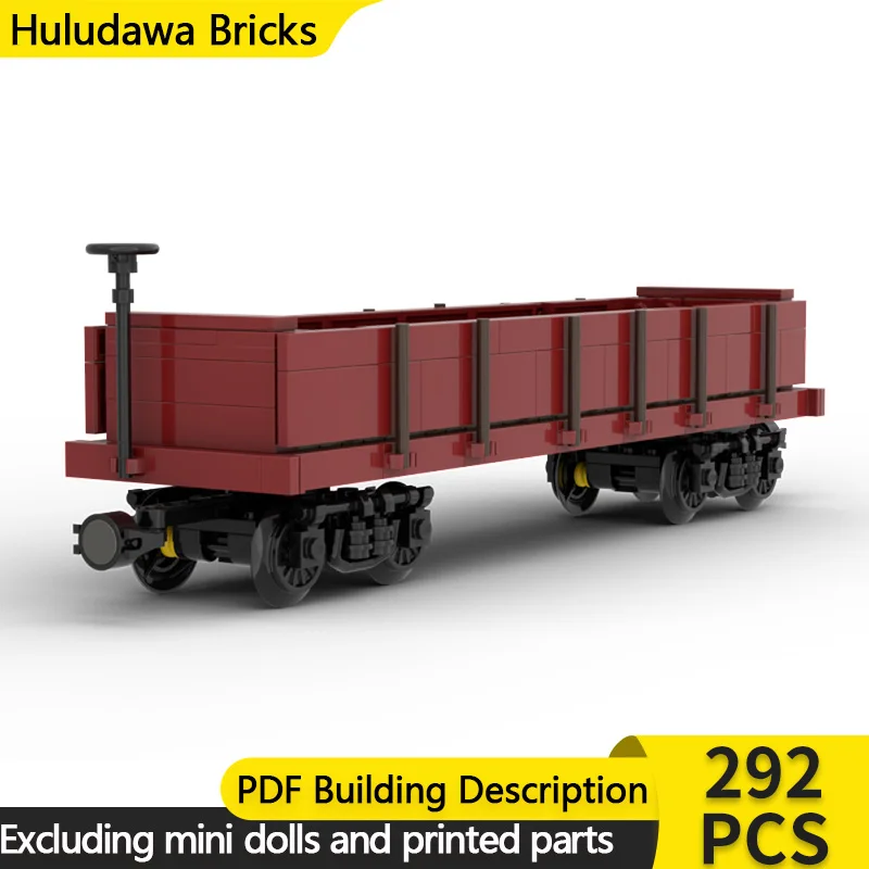 

City Car Model MOC Building Bricks Railway Transportation Gondola Car Modular Technology Gift Holiday Assemble Children Toy Suit