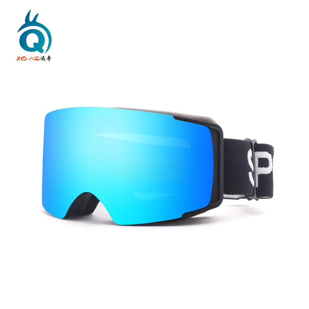 Magnetic Ski Goggles Double Layer Anti Fog HD Clear Lens True REVO Coating UV Protection Snow Sports Protective Ski Eyewear