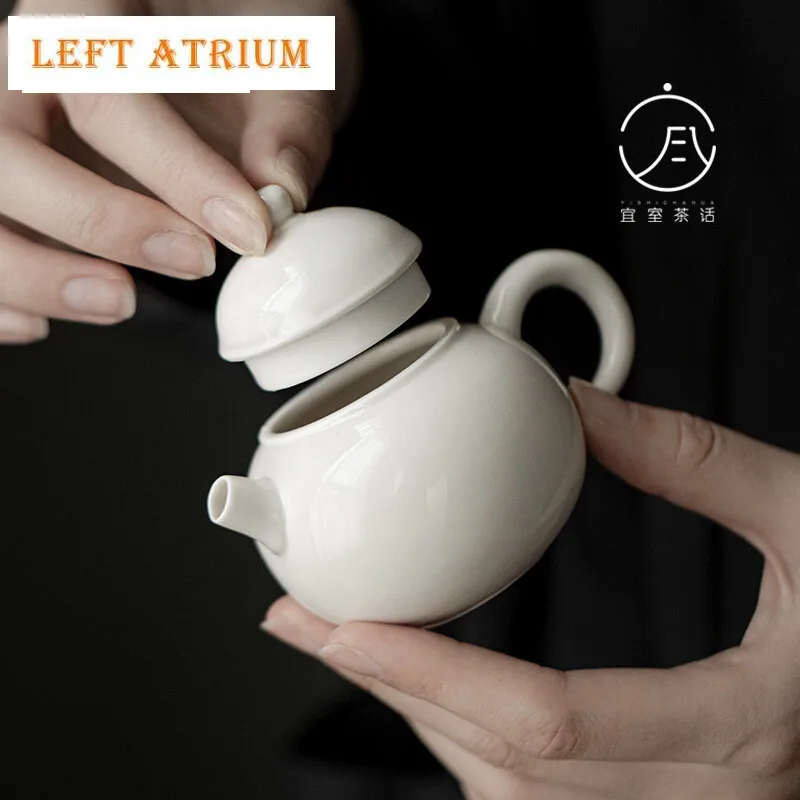 

100ml Japanese Grass Wood Ash Teapot Handmade Ball Hole Infusers Pot Chinese Tea Maker Kettle Cha Tea Ceremony Accessories Gift