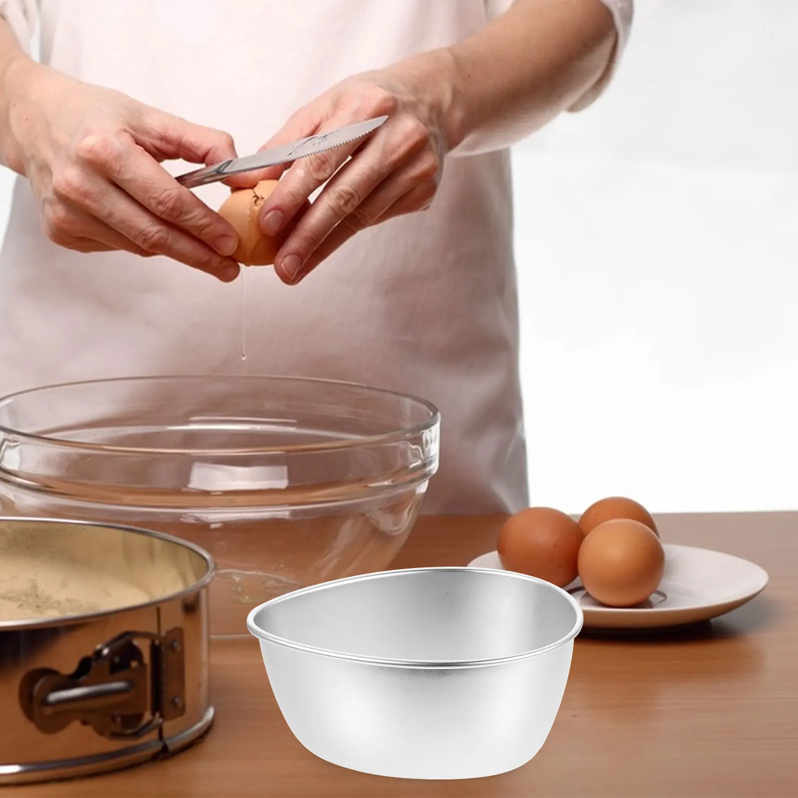 

Stainless Steel Steamed Egg Bowl Small Pudding Cups Prep Bowls Kitchen Boiled Container Baking Bowls Dishwasher Compatible