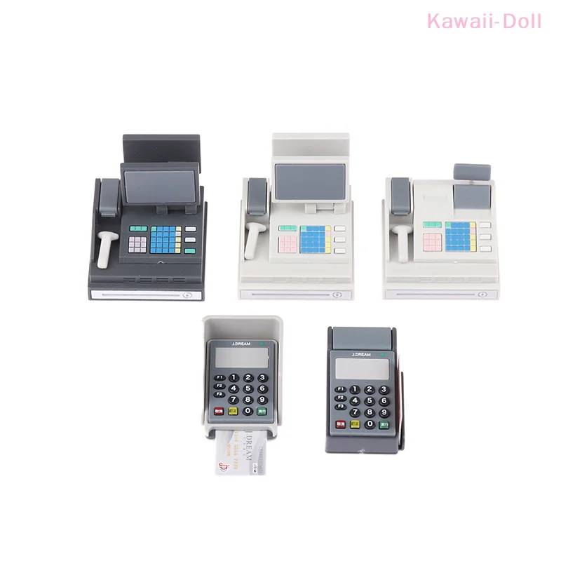 

1 комплект, супермаркет, магазин, машина, сканер, модель игрушки, кукольный дом, украшение сцены