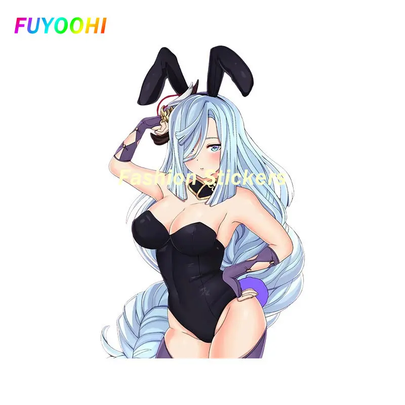 

FUYOOHI Play Stickers Genshin Impact Shenhe Car Sticker Motorcycle Helmet Personality Decal Car Accessories Vinyl Decoration
