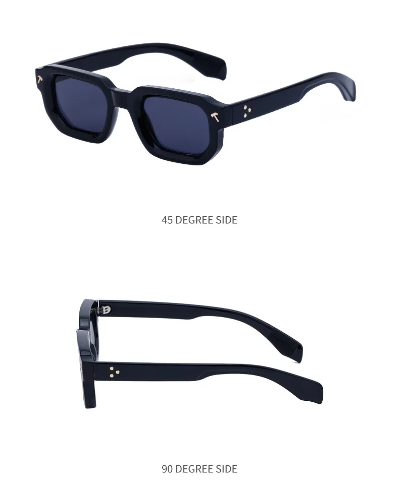 Polarisierte quadratische Sonnenbrille für Herren 2026 – Luxus-Designer-Neuheit, modische rechteckige Sonnenbrille für Damen, Fahrerbrille, Eyewear – Detail 13