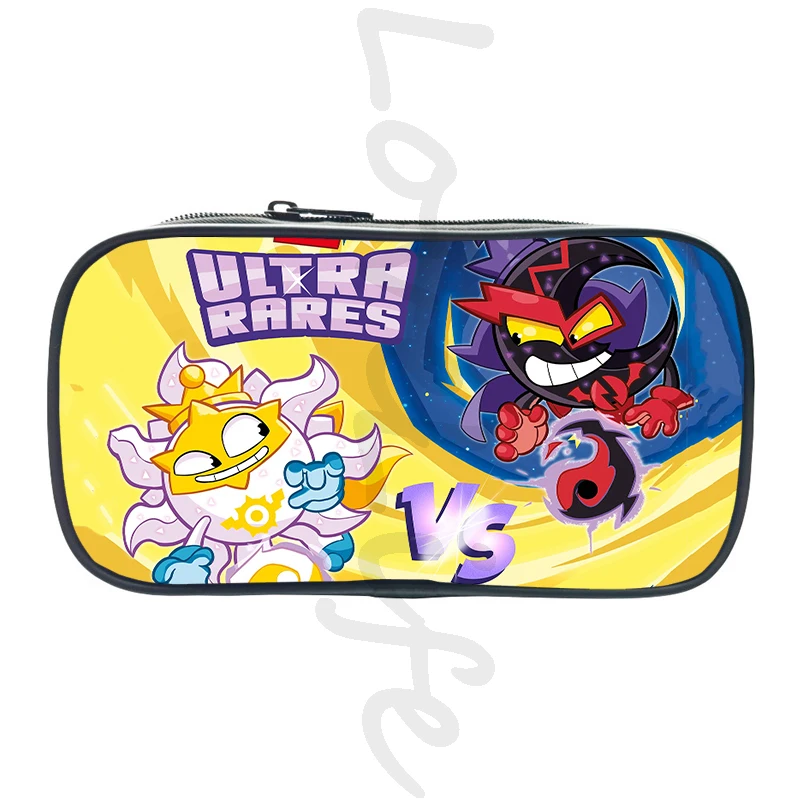 Cartoon Game Superzings Kids Pencil Case Large Capacity Portable Pencil Bag Children School Cosmetic Bag Stationery Storage Bag