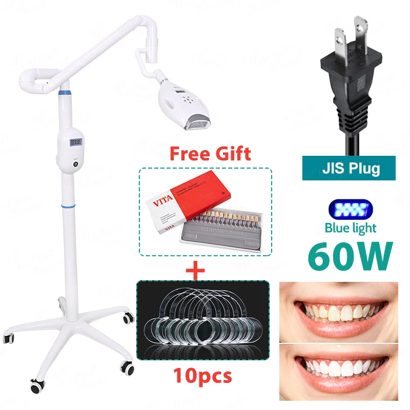 60W Dental Teeth Whitening Machine 11Pcs LED Teeth Whitening Removable Holder Bleaching Light Tooth Whitener image 3