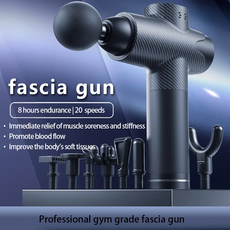 Pistolet de massage Fascia, masseur corporel, moteur sans balais, odorde chauffage, impulsion électrique, vente en gros, 2023