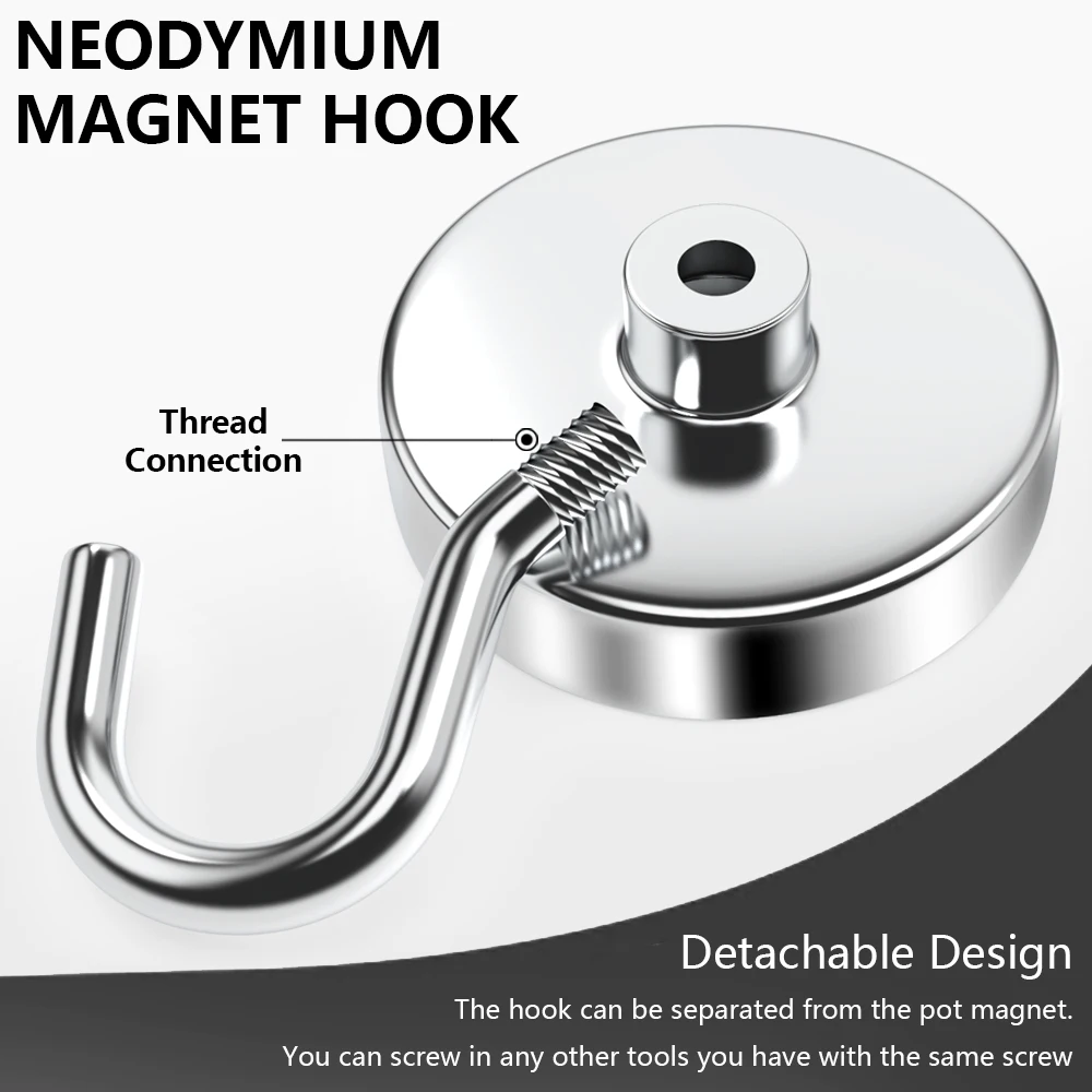 Strong Magnetic Hooks Load-bearing Home Kitchen Bar Storage Hooks Key Storage Hooks Bathroom Hangers Multi-Purpose Magnet Hook