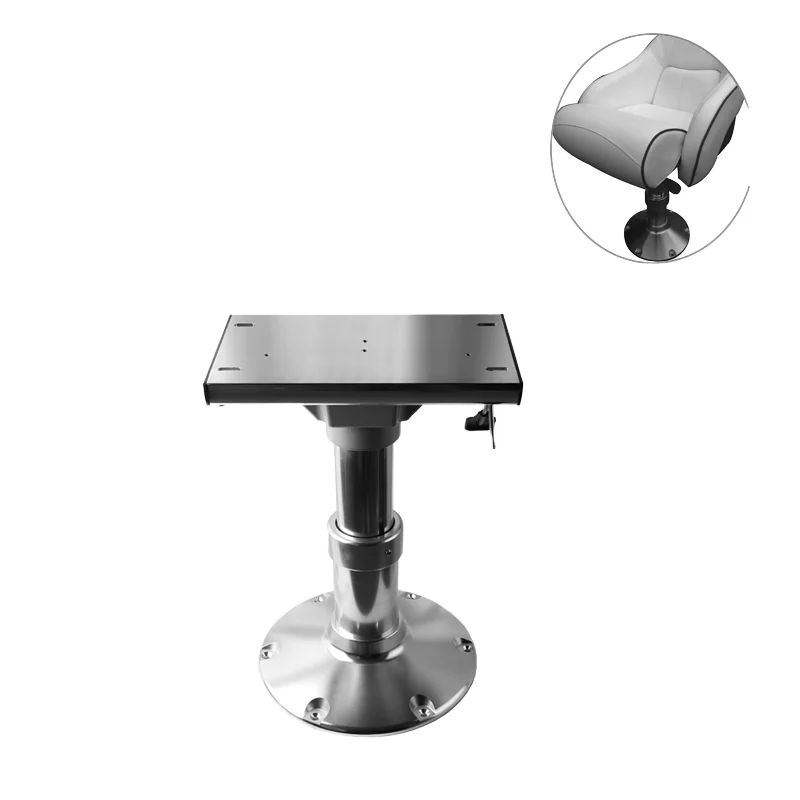 

Морское сиденье для лодки, регулируемая по высоте воздушной мощности, алюминиевая подставка сиденья с поворотным/разъемом