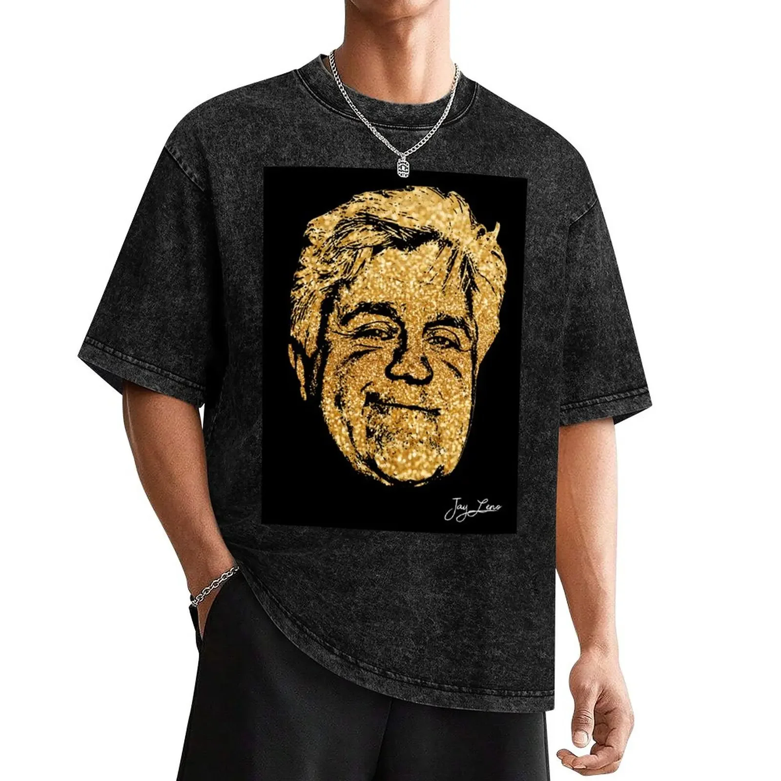 Jay Leno portrait T-Shirt quick drying boys animal print sweat shirts, men