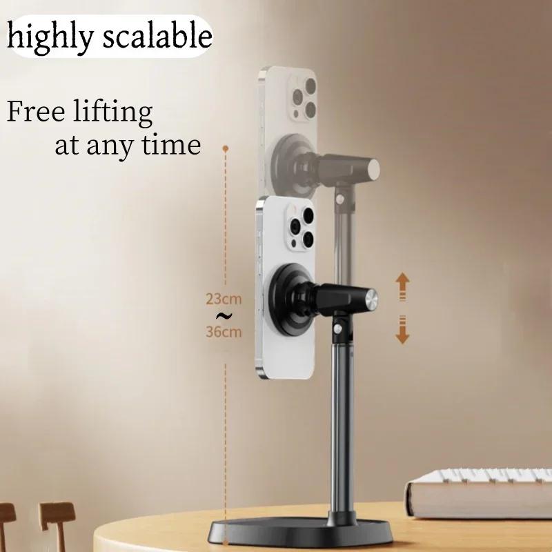 

Adjustable Mobile Bracket Aluminum Alloy Desk Cellphone Holder Support for Magnetic Phone Standfor Xiaomi Huawei Iphone Samsung