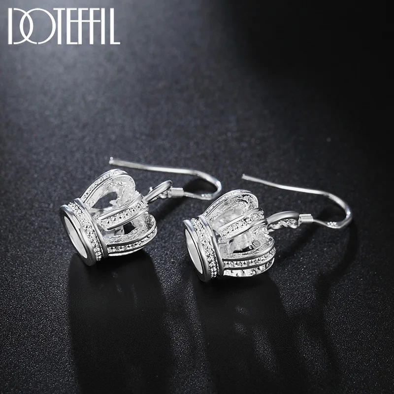 الزركون تاج إسقاط أقراط للنساء ، الزفاف و حفلة خطوبة ، موضة Charm مجوهرات ، AAA