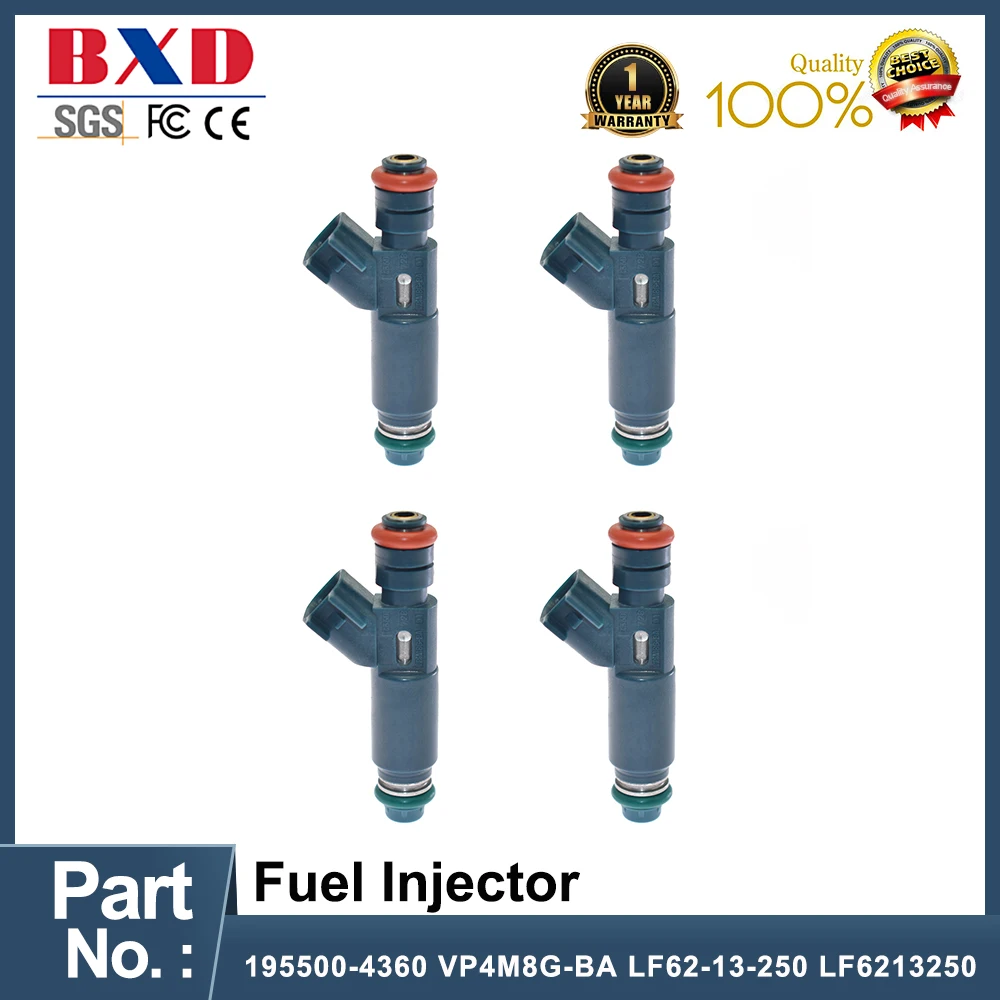 

Новая топливная форсунка 195500-4360 VP4M8G-BA LF62-13-250 LF6213250 для MAZDA FORD 3 ТОПЛИВНЫЕ ИНЖЕКТОРЫ 2002-2009 3 2.0L 2.3L I4