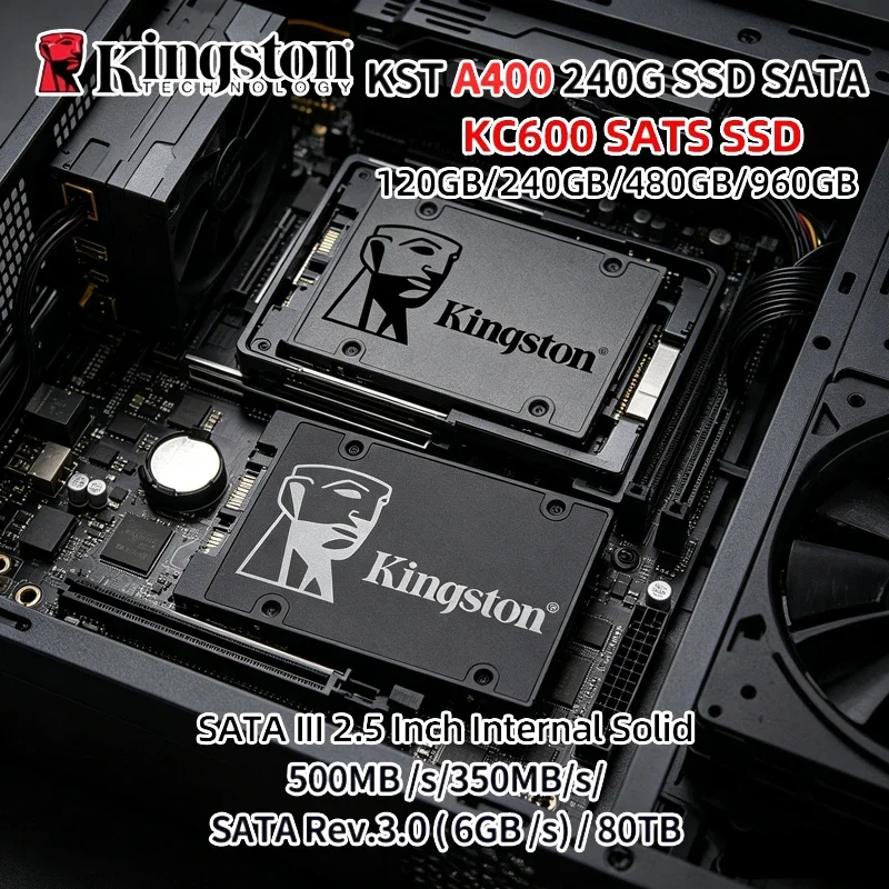 kingston-a400-kc600-25-インチ-sata3-内蔵-ssd、120gb-～-2tb-マルチ容量ソリッド-ステート-ドライブ、ゲーム用デスクトップおよびラップトップ-pc-用