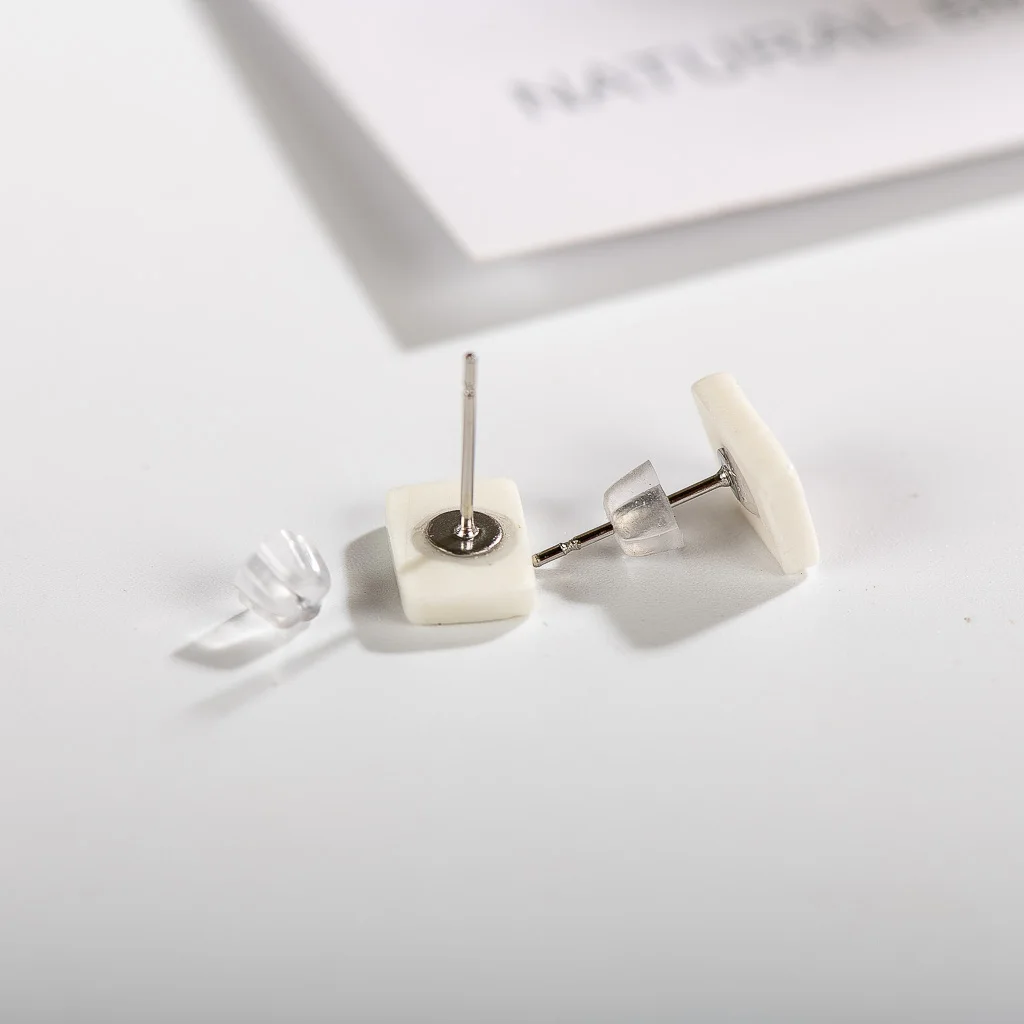 Small And Exquisite Chinese Character Mahjong Ceramic Earrings Hand Painted  Gothique Accessories Bijuterias Jewellery #XN340