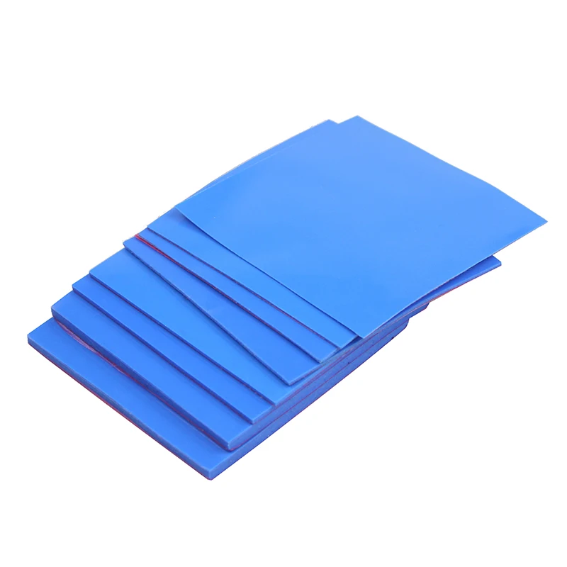 8 Pieces 100x100x0.5mm 1mm 1.5mm 2mm 2.5mm 3mm 4mm 5mm Blue White Green Combination Thermal Pads Cooling Conductive Silicone