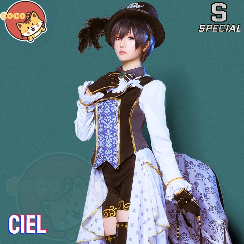 CoCos-S Anime Black Butler Ciel Cosplay Costume Anime Cos Dream 100 Cosplay Sun Awakening Ciel Costume and Cosplay Wig