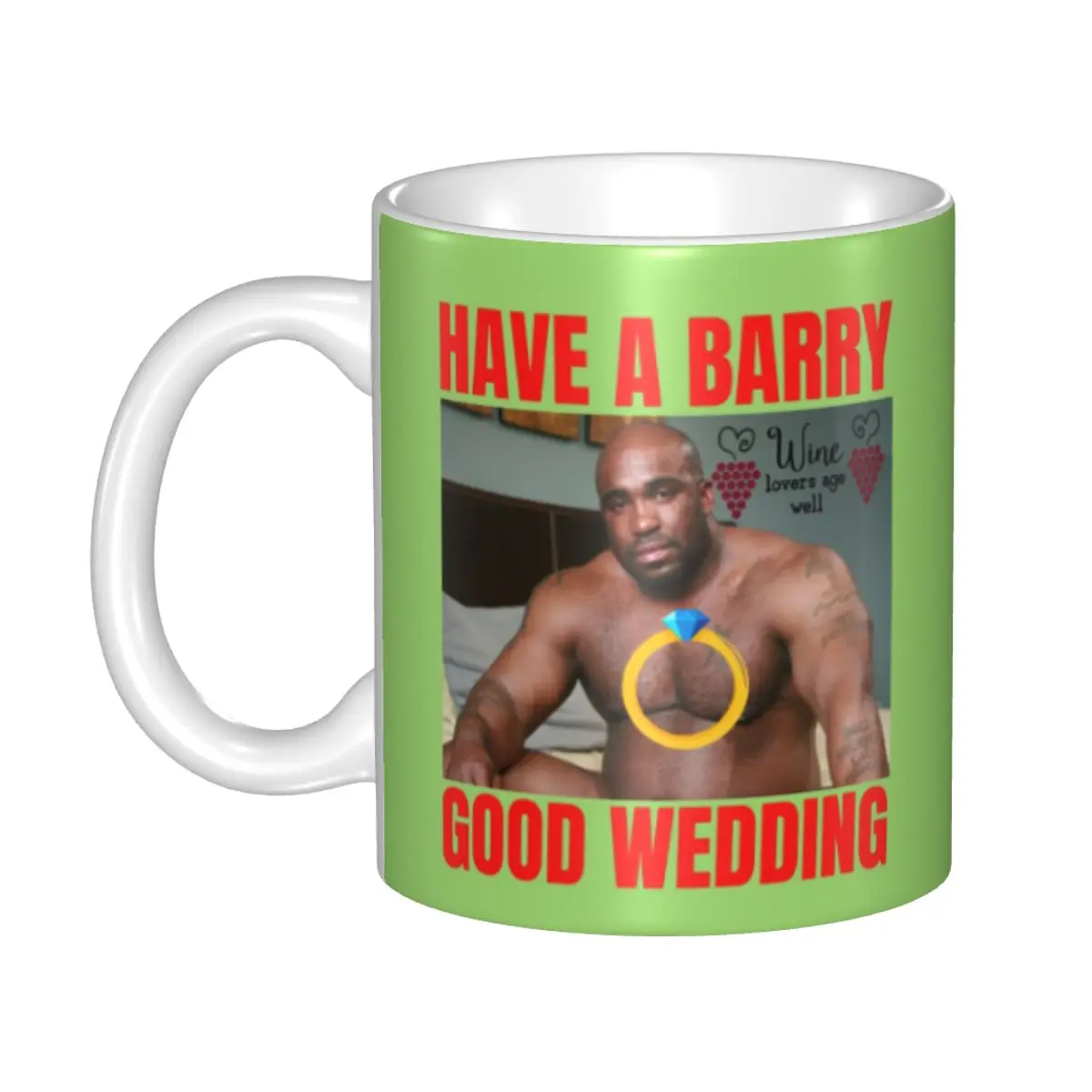 

Деревянная кружка Big Dick Black Guy Meme Barry, забавные керамические кофейные чашки, чайные кружки, чашка для молока, посуда для напитков, подарок для друзей