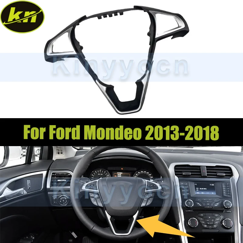 

Auto Steering Wheel Frame Trim Cover For Ford Mondeo 2013 2014 2015 2016 2017 2018