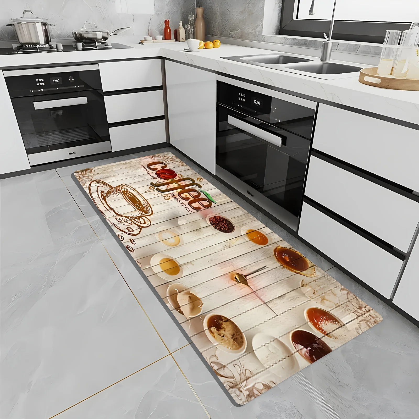 Tappeto Rustico in Legno con M - Commercial Kitchen Zones recensione e prezzo
