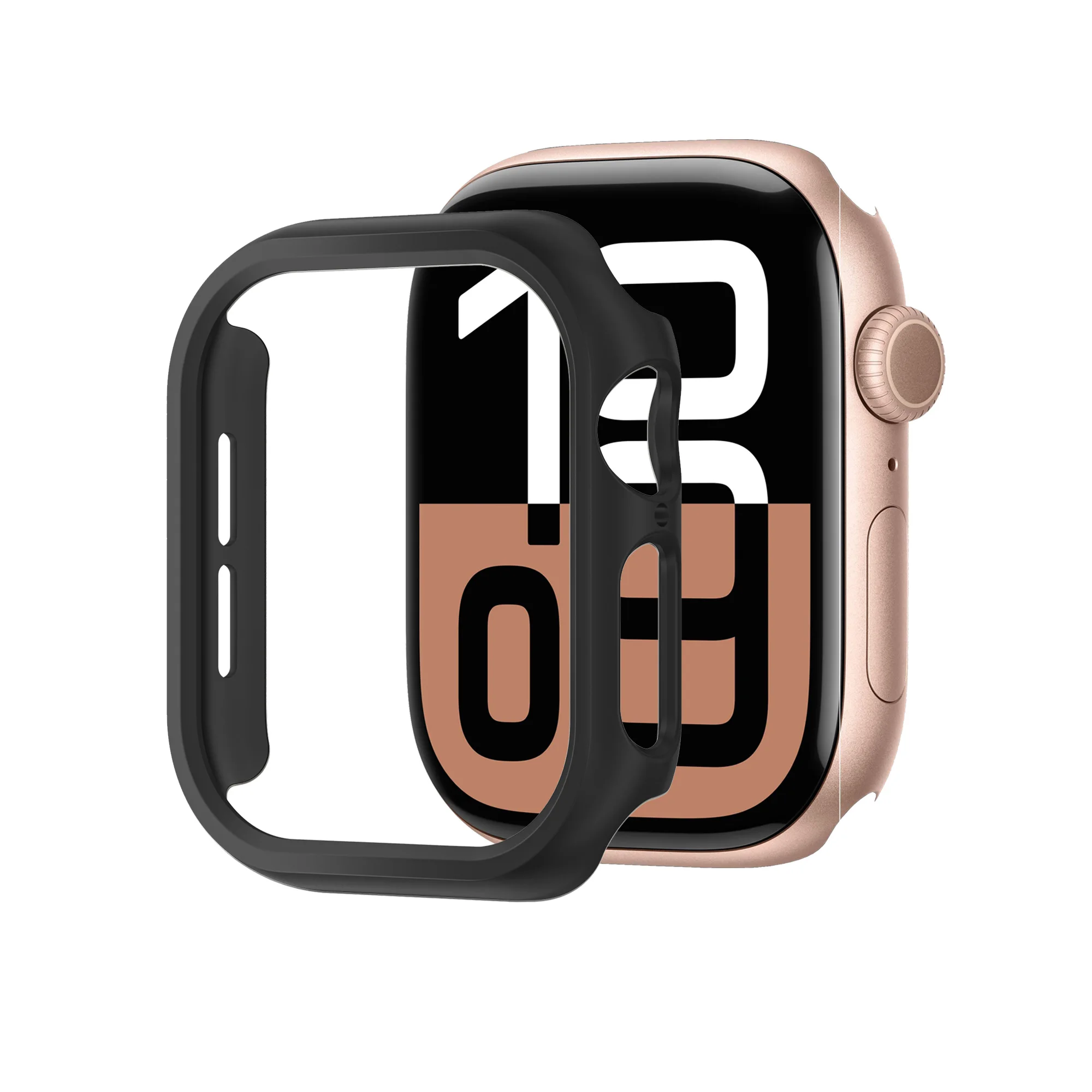 PC Case for Apple Watch 10 46mm 42mm Hollow Protective Frame Hard Bumper Shell iWatch Series 10 Cover 42mm/46mm Accessories Case