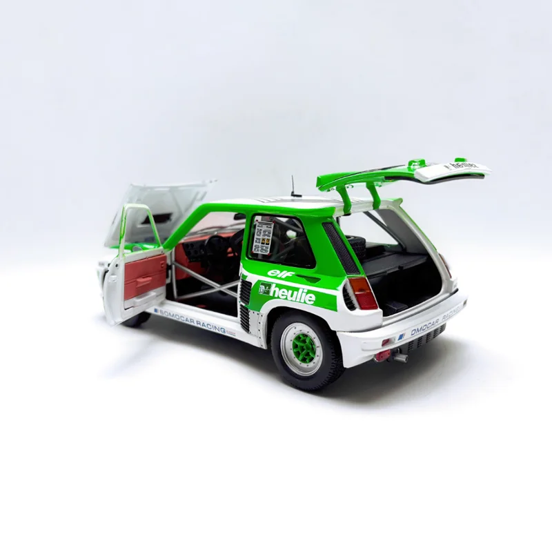 SOLIDO Diecast escala 1:18 R5 TURBO 1985 modelo de coche de simulación de aleación colección clásica para adultos decoración regalo pantalla estática