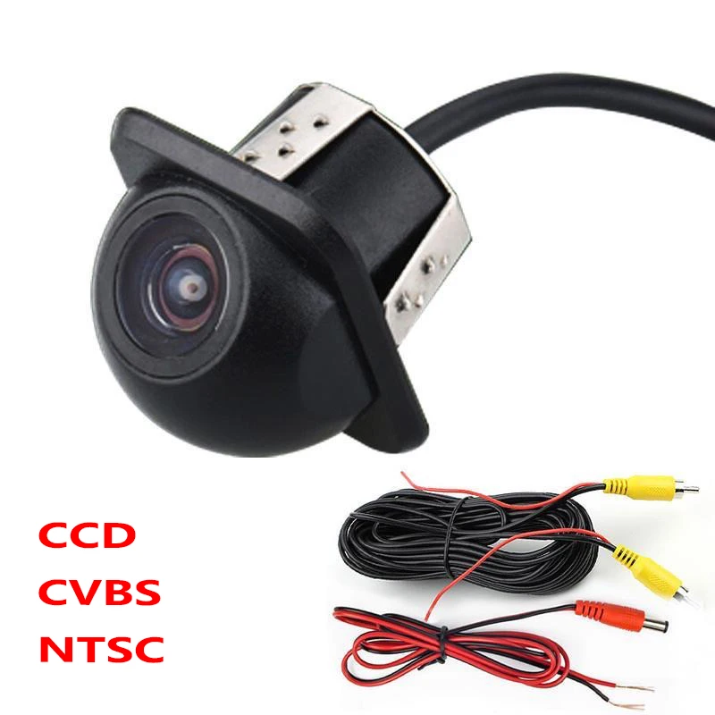 

High-definition reversing video full-color reversing camera CCD straw hat night vision water car camera