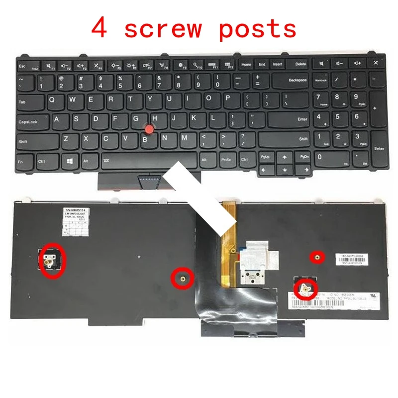 US NEW keyboard For Lenovo P50 P70/S P51 P71 MT 20EN 20EQ   English laptop