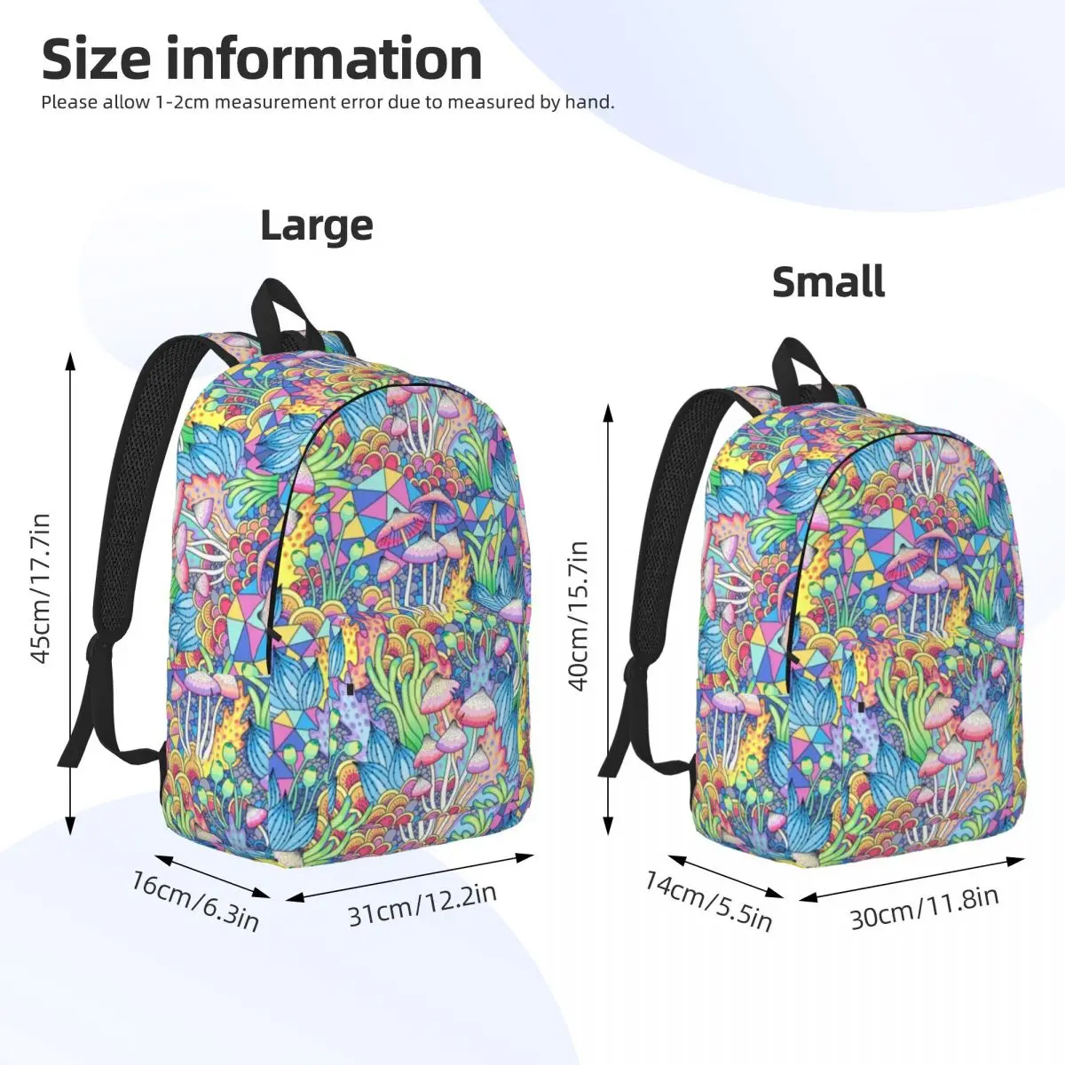 Psyche delische Pilz Rucksack für Vorschule Kindergarten Schüler Fantasie Buch Taschen Junge Mädchen Kinder Tages rucksack Geschenk