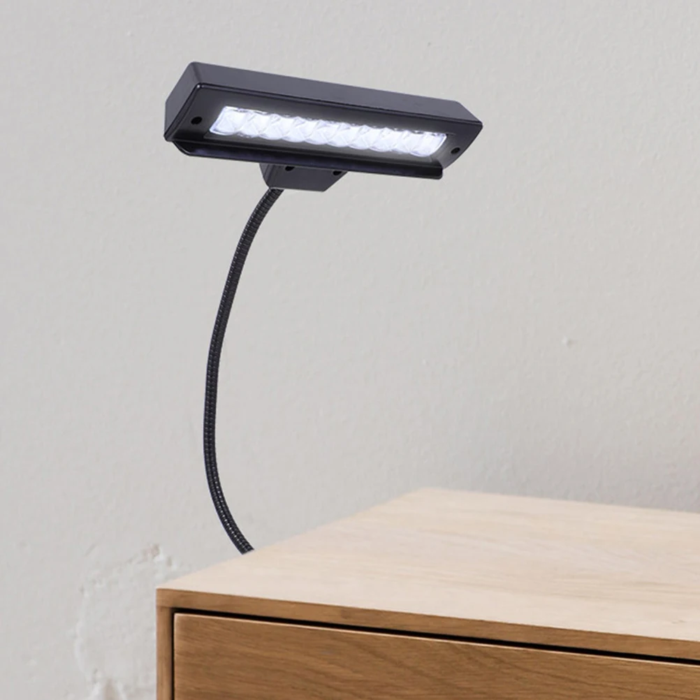 

Adjustable Brightness Dimmable Led Music Stand Light Touch Control Eye Protection Reading Lamp Clip On Piano Desk Computer