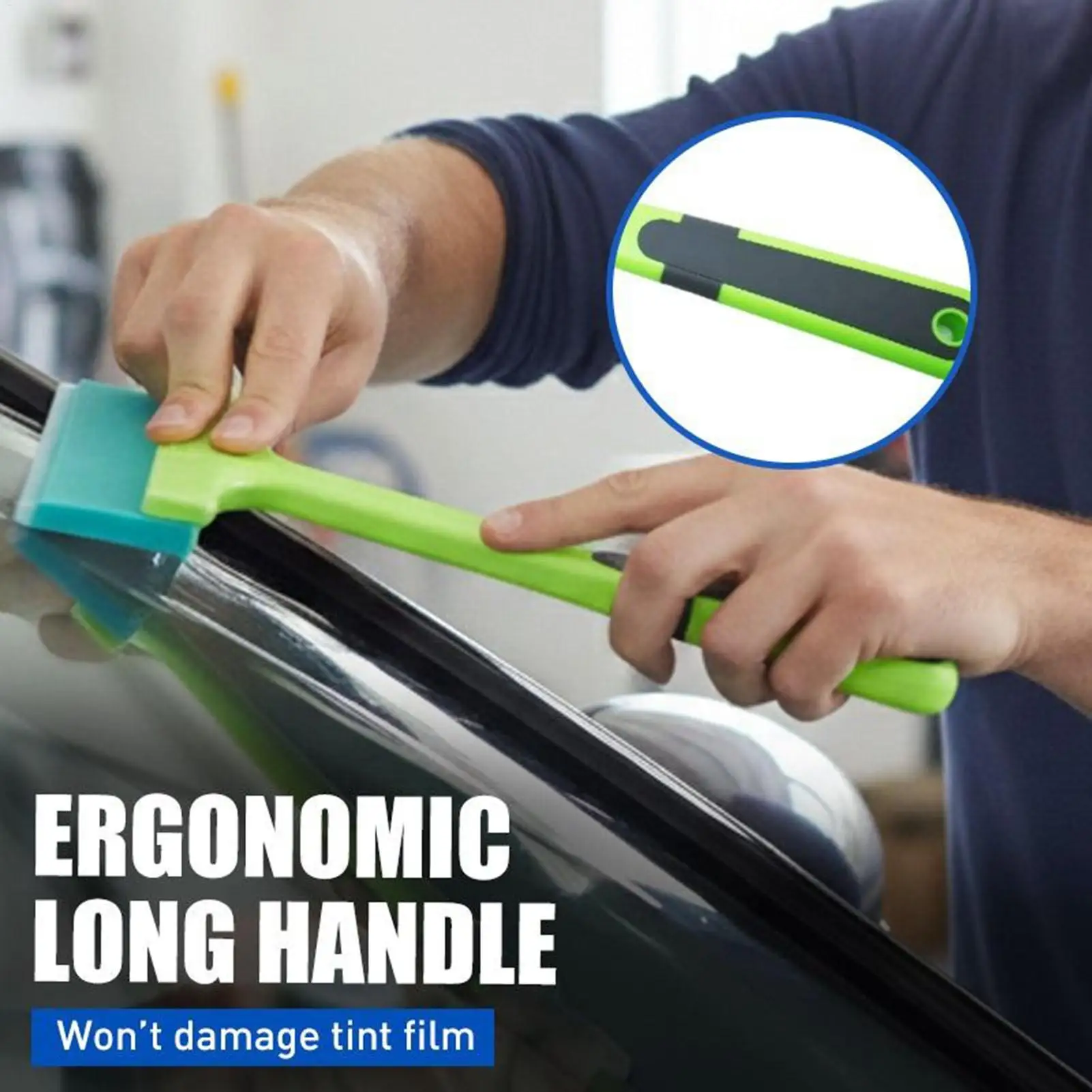 Windshield Tint Tool Scratch Resistant Double Edge Gadget Windshield Window Film Squeegee For Home Garage Vehicle Indoor Outdoor