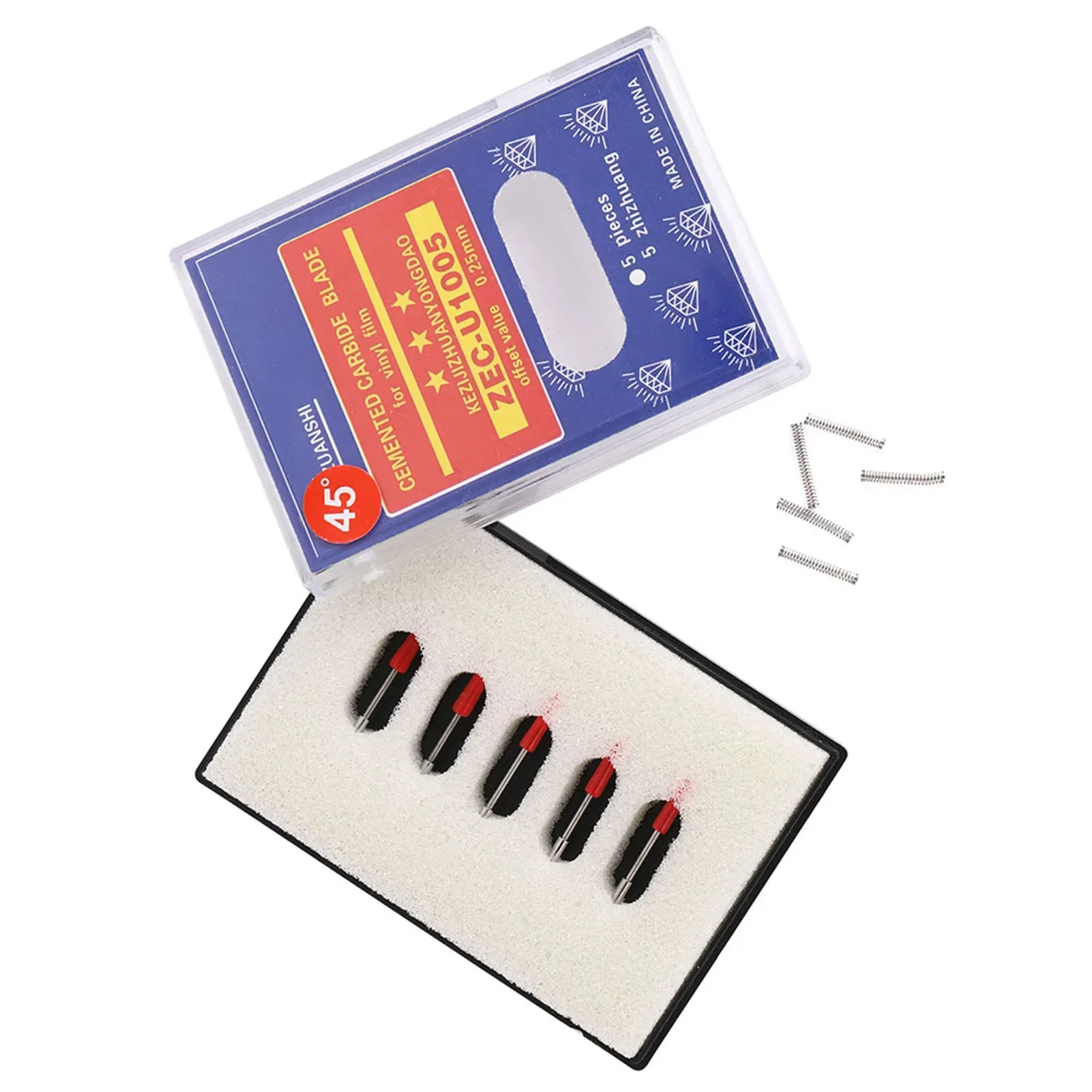 Do plotera tnącego winylu Graphtec CB09 Uchwyt ostrza 15 szt. 45 °   Ostrza