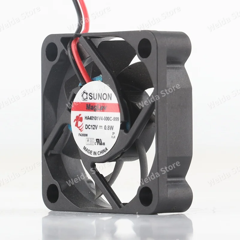 Cooling Fan Sunon DC12V 0.8W 4010 40X40X10MM 4CM Maglev Video Recorder Inverter Quiet 2-wire HA40101V4-000C-999