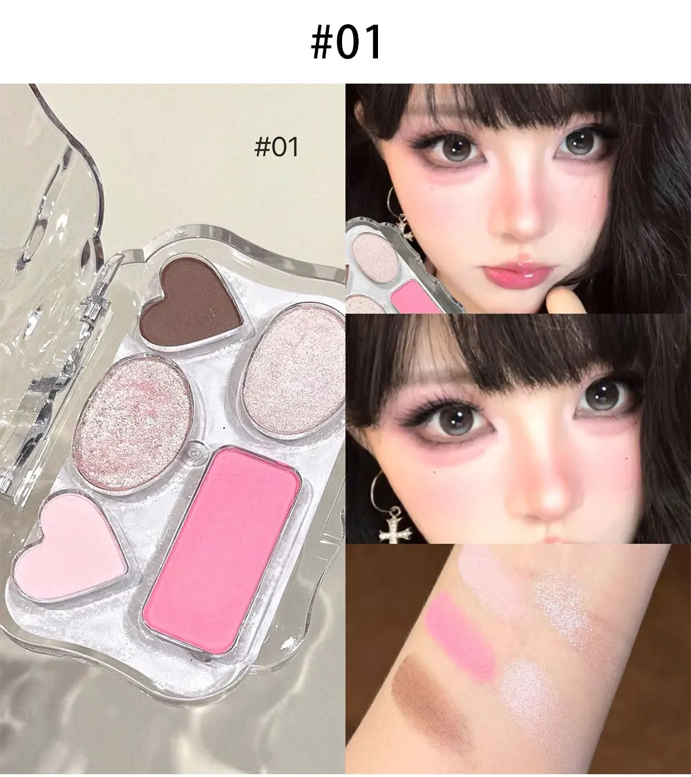 NICEKEY Farbenfrohe Lidschatten-Palette Lila Glitzer Perlmutt Matt Lidschatten Schimmerndes Make-up Langanhaltender Highlighter Augen-Kosmetik – Detail 13