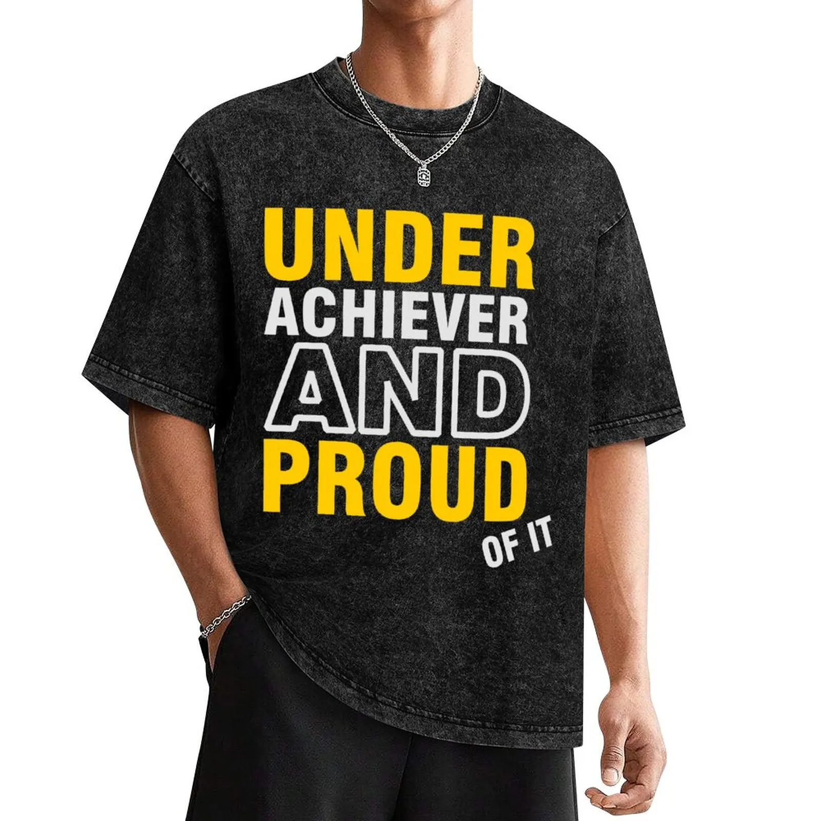 

Underachiever and Proud of it VRS2 T-Shirt boys animal print summer shirt men t shirts