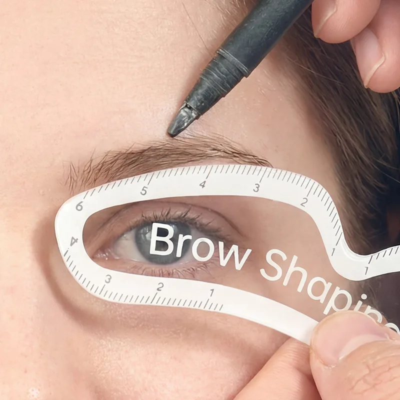 1PC Brow Mapping Ruler Eyebrow Shaping Ruler 1 Minute Fast Drawing Design Brow Easy Tool Microblading Permanent for Women Gift