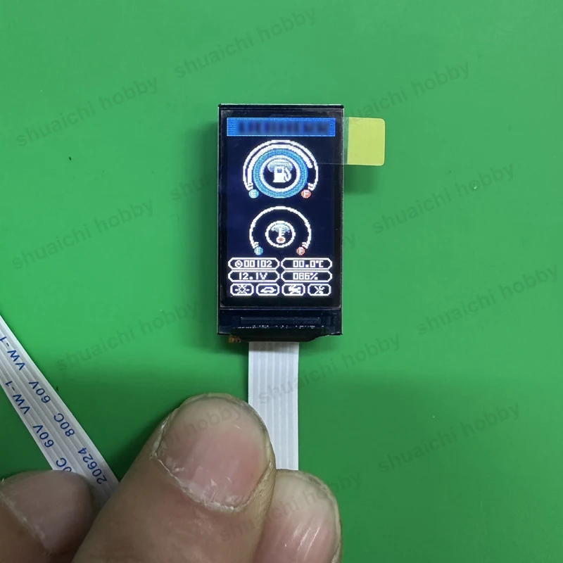 Moduł symulacyjny ekranu wyświetlacza do modelu koparki hydraulicznej RC w skali 1/14, obsługuje wykrywanie czujnika ciśnienia, zasilanie 2-3S.