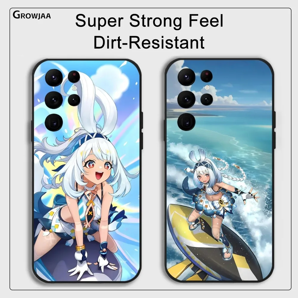 W-Wuthering Waves Anime Phone Case for Samsung Galaxy S24 Ultra S22 S23 Ultra S21 S20 5G Protective Silicone TPU Funda