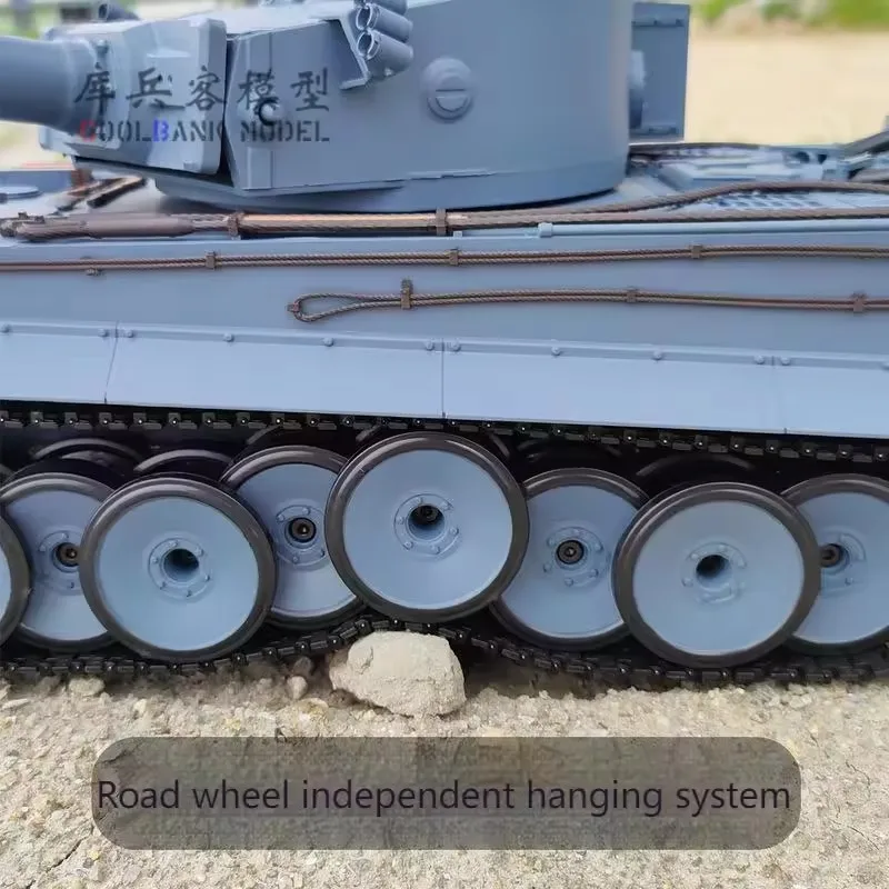 헹롱 3818 1/16 독일 타이거 I RC 탱크 TK7.0 RTR 플라스틱 버전 - 성인용 원격 조종 모델 선물용