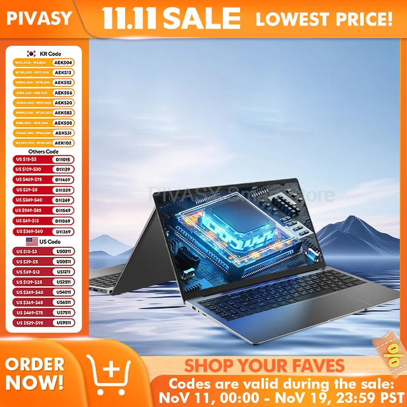 كمبيوتر محمول رفيع وخفيف 15.6 بوصة 8 جيجابايت 256/512 جيجا مع كاميرا 60 هرتز IPS عرض بطارية 5000 مللي أمبير في الساعة واي فاي لتعليم الأعمال والسفر