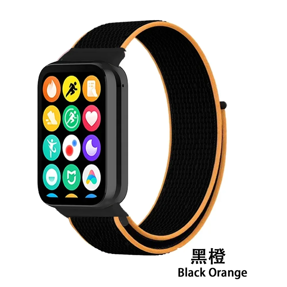 Nylon Strap for Xiaomi Miband 8 Pro Braided Bracelet Smartwatch Redmi Watch 4 Fabric Wristband for Miband 9 Pro Replacement Belt