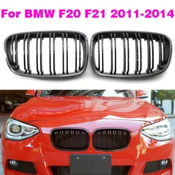 Carbon Fiber ABS Front Bumper Kidney Grilles For BMW F20 F21 114i 116i 125i  130i 2011-2014 Grilles Styling